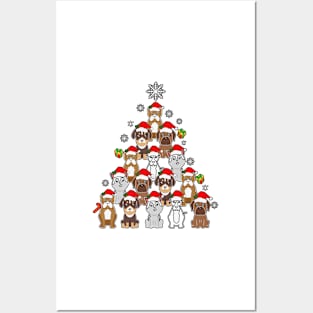 Wesite Christmas Tree Dog Posters and Art